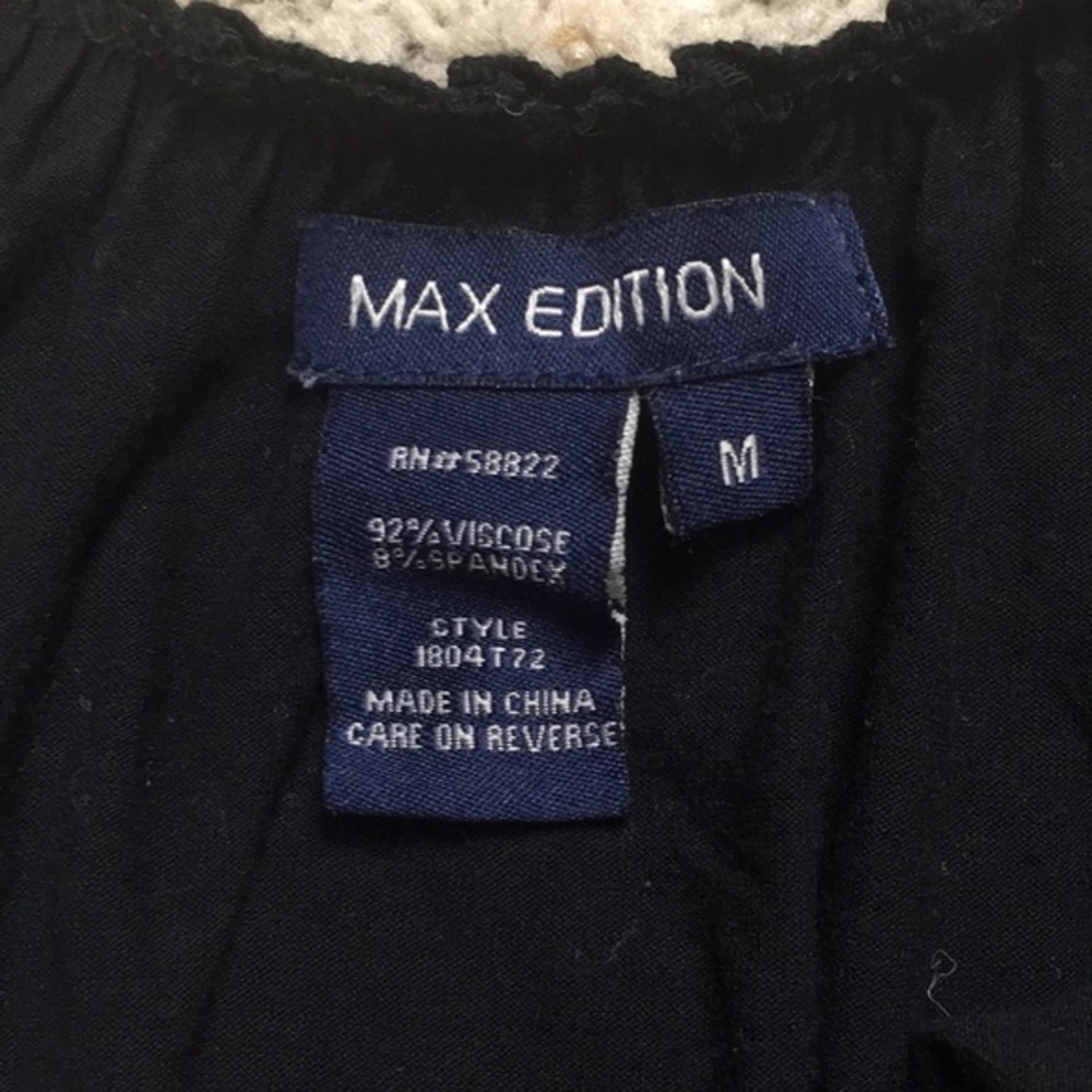 Max Edition Black T-shirt Blouse - Picture 4 of 6